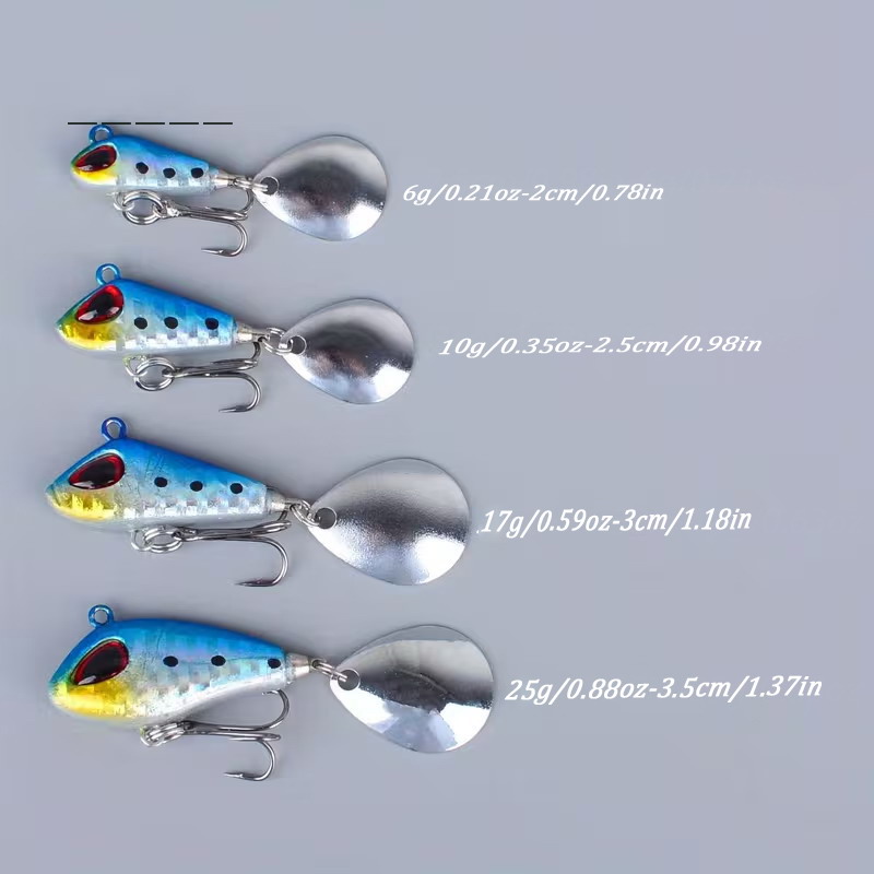 5/6 Uds Mini VIB con cuchara S - Fishing Lure Crankbait reseña y precio