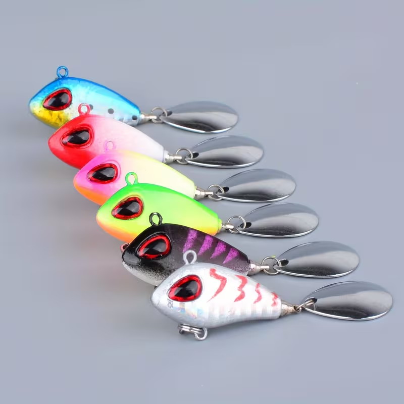 5/6 Uds Mini VIB con cuchara S - Fishing Lure Crankbait reseña y precio
