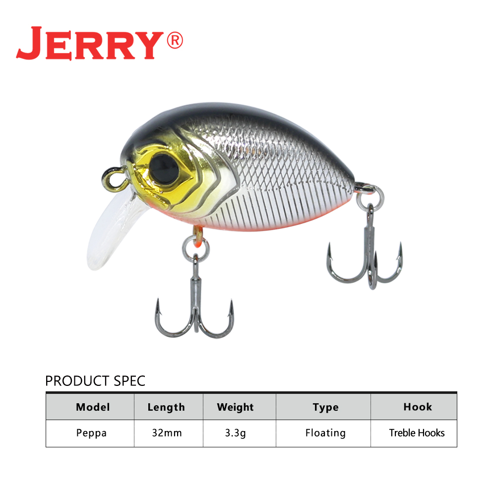 Jerry Peppa Wobbler-señuelo fl - Fishing Lure Crankbait reseña y precio