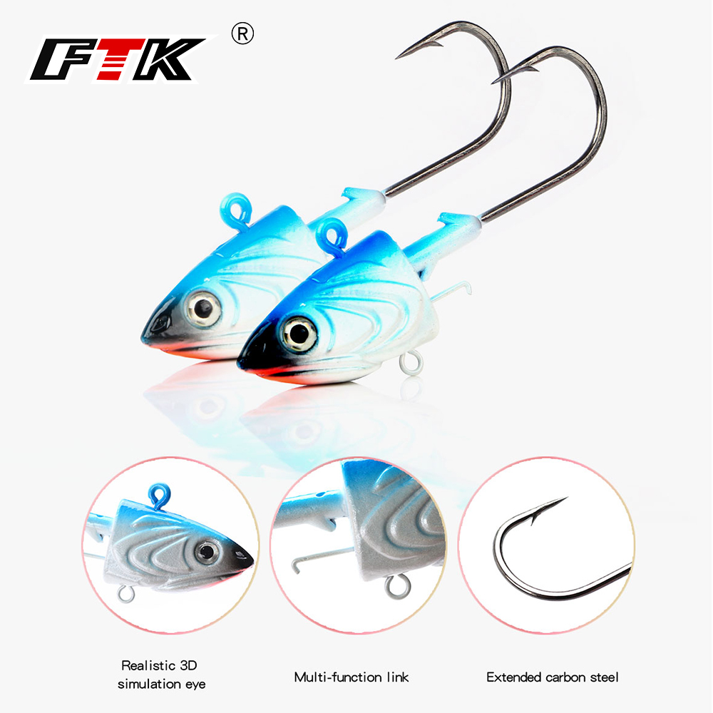 FTK-anzuelo de pesca con cabez - Fishing Lure Soft Plastic reseña y precio
