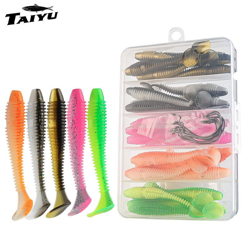 TAIYU 25/35 piezas/Set de señu - Fishing Lure Soft Plastic reseña y precio