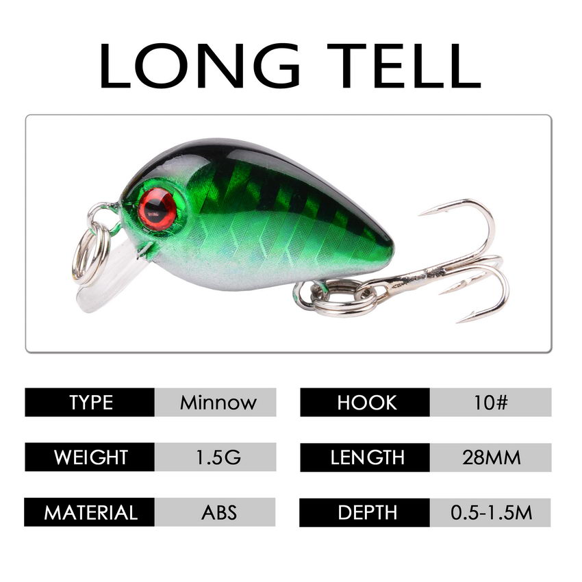 Crazy wobbler-Mini señuelo de  - Fishing Lure Crankbait reseña y precio